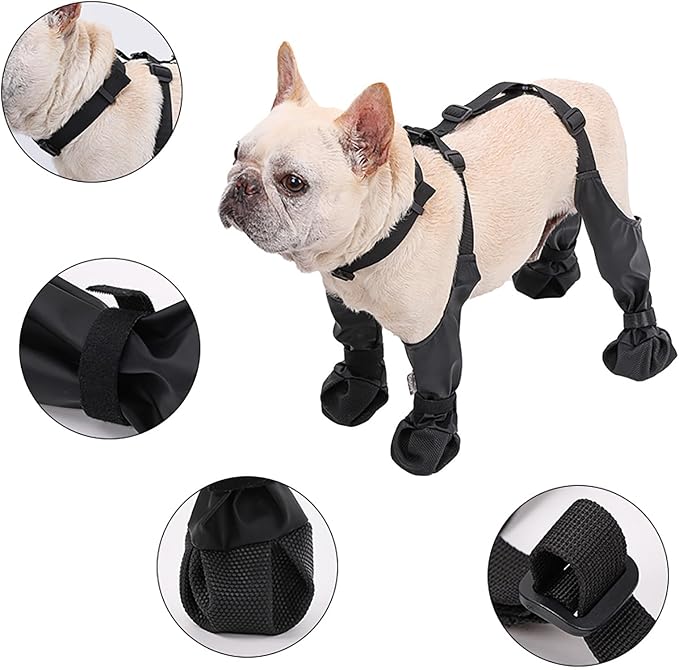 Botas Arnés Antibarro para Perros